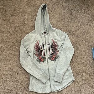 Harley Davidson zip up hoodie